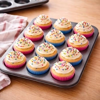 Forma Cupcake P�o de Queijo Empada Bolinho Antiaderente 12 Cavidades