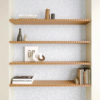 Papel de Parede Arabesco Branco Textura Adesivo Lav�vel Decorativo para Casa e Ambientes