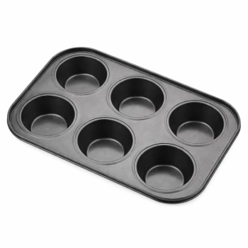 Forma Cupcake P�o de Queijo Empada Bolinho Antiaderente 6 Cavidades